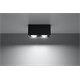 Ceiling lamp QUAD black Sollux Lighting Deep Space