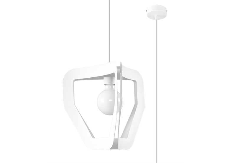 Pendant lamp TRES white Sollux Lighting Ezio Pescatori