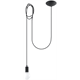 Pendant lamp EDISON 1 black Sollux Lighting Nickel