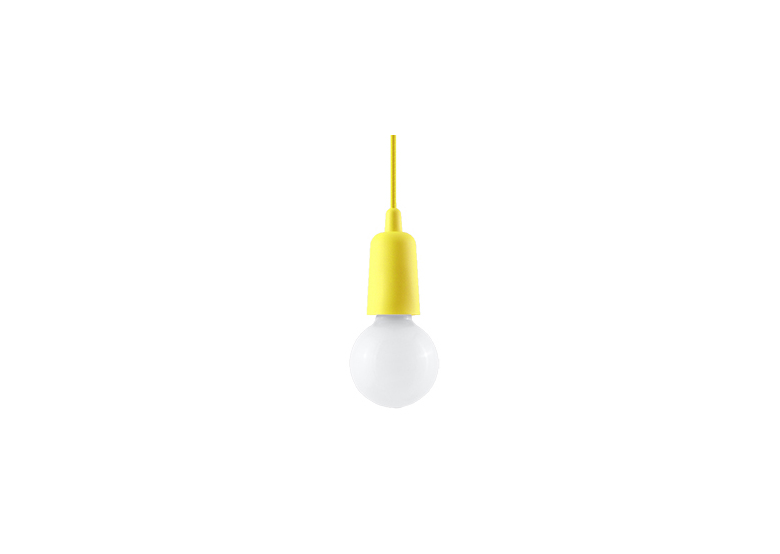 Pendant lamp DIEGO 1 yellow Sollux Lighting Nickel