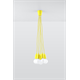 Pendant lamp DIEGO 5 yellow Sollux Lighting Nickel