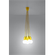 Pendant lamp DIEGO 5 yellow Sollux Lighting Nickel