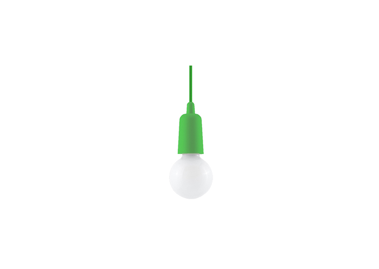 Pendant lamp DIEGO 1 green Sollux Lighting Nickel