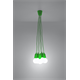 Pendant lamp DIEGO 5 green Sollux Lighting Nickel