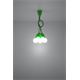 Pendant lamp DIEGO 5 green Sollux Lighting Nickel