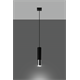 Pendant lamp LOOPEZ 1 black/chrome Sollux Lighting Ocean Green