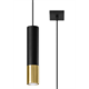 Pendant lamp LOOPEZ 1 black/golden Sollux Lighting Ocean Green