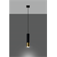 Pendant lamp LOOPEZ 1 black/golden Sollux Lighting Ocean Green