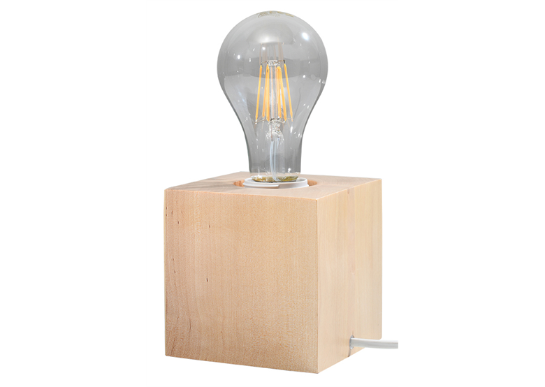 Table lamp ARIZ wood Sollux Lighting Peach Puff