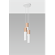 Pendant lamp PABLO 3P white Sollux Lighting Peach Puff