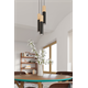 Pendant lamp PABLO 2 black Sollux Lighting Peach Puff