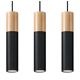 Pendant lamp PABLO 3 black Sollux Lighting Peach Puff