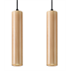 Pendant lamp LINO 2 wood Sollux Lighting Peach Puff