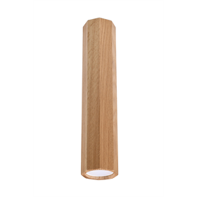 Ceiling lamp ZEKE 30 oak Sollux Lighting Peach Puff