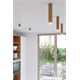 Ceiling lamp ZEKE 3 oak Sollux Lighting Peach Puff