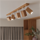 Ceiling lamp KEKE 2 oak Sollux Lighting Peach Puff