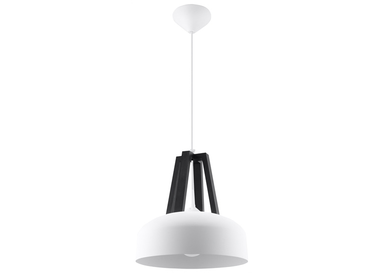 Pendant lamp CASCO white/black Sollux Lighting Peach Puff