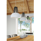 Pendant lamp CASCO white/black Sollux Lighting Peach Puff