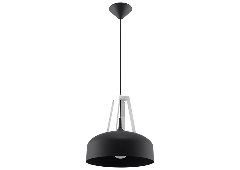 Pendant lamp CASCO black/white Sollux Lighting Peach Puff