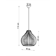 Pendant lamp APRILLA wood Sollux Lighting Peach Puff