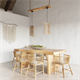 Pendant lamp ALEXIA wood Sollux Lighting Peach Puff