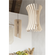 Pendant lamp ALEXIA wood Sollux Lighting Peach Puff