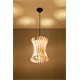 Pendant lamp ORIANA wood Sollux Lighting Peach Puff