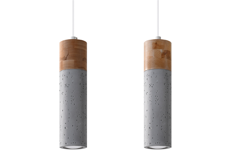 Pendant lamp ZANE 2  grey Sollux Lighting Persian Indigo