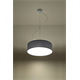 Pendant lamp ARENA 35 grey Sollux Lighting Spanish Orange