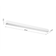 Wall lamp PINNE 90 white Sollux Lighting Toro TH.053