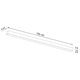 Wall lamp PINNE 150 white Sollux Lighting Toro TH.089