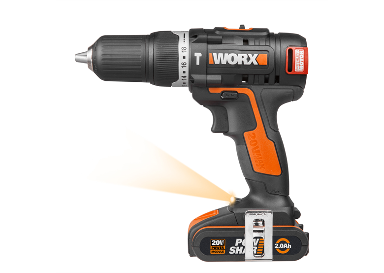 Aku vrtačka/šroubovák s přiklepem Worx Power Share WX367.3