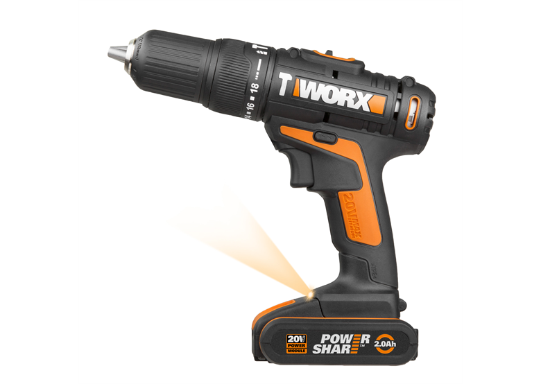 Aku vrtačka/šroubovák s přiklepem Worx Power Share WX371.1